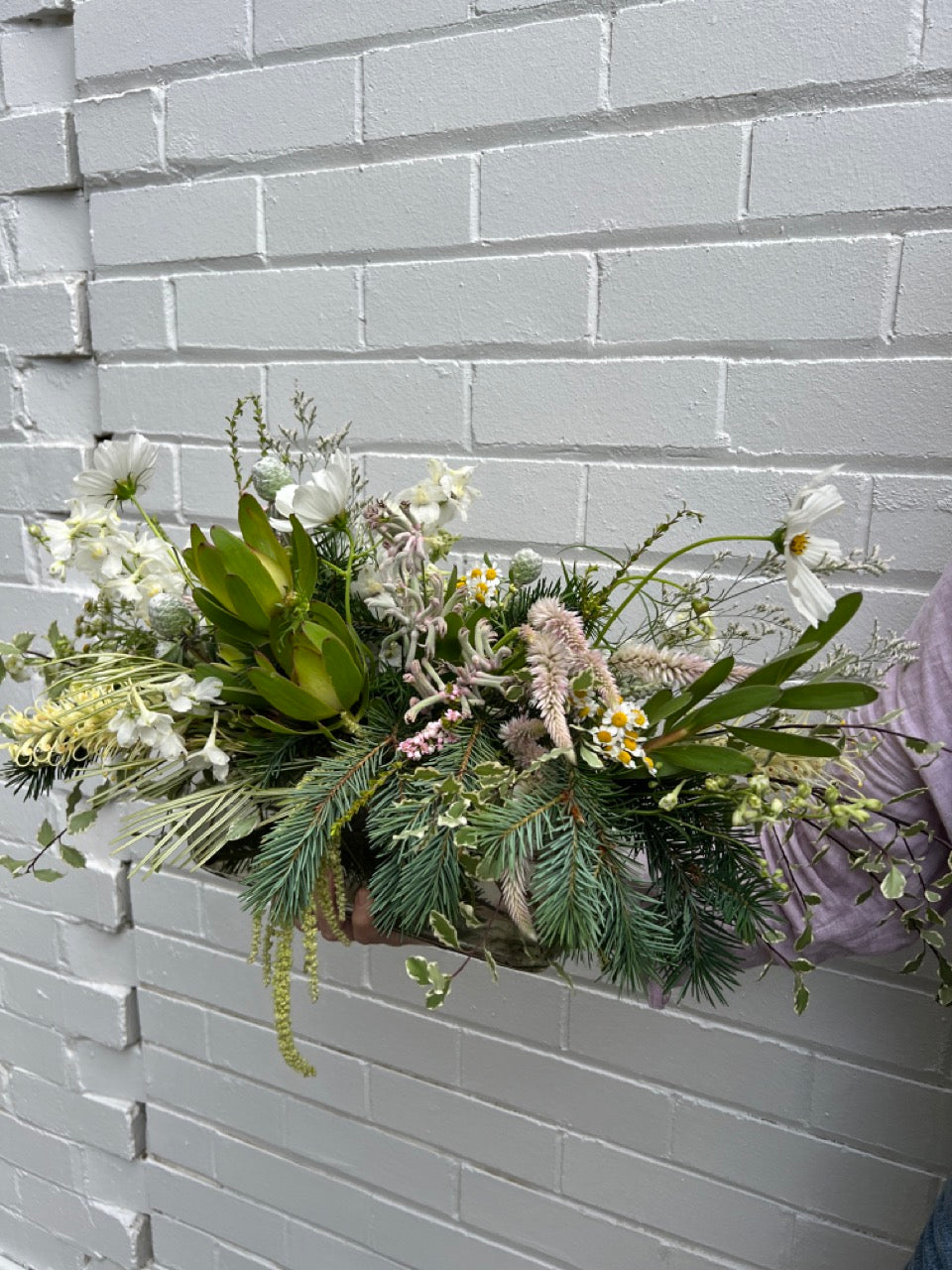 Christmas Table Centrepiece in a Vase | Red, White &amp; Gold or White &amp; Green